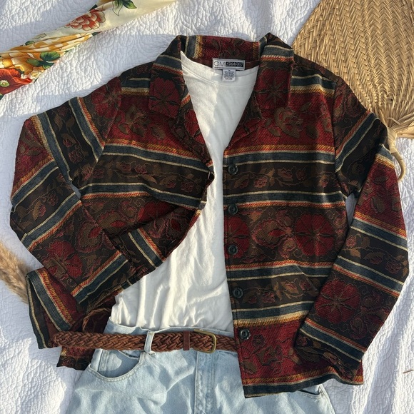 Vintage Southwest Jacket | Tapestry Button-Up | Size M - Picture 2 of 11